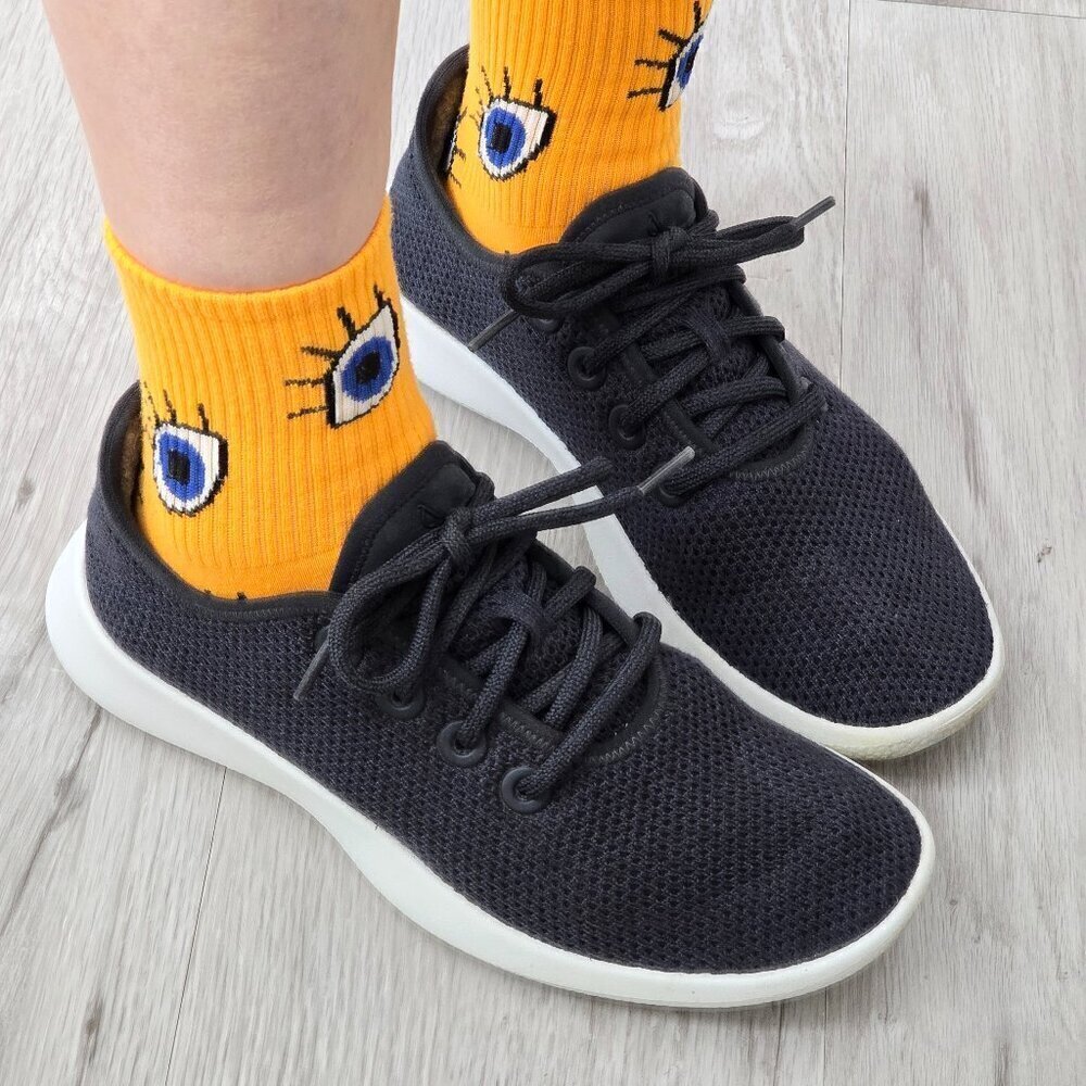allbirds | tree runner navy blue sporty low-top activewear sneakers | WMS 8
